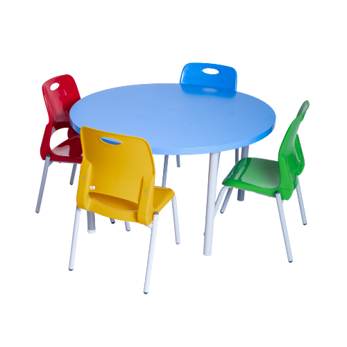 FOUR-SEAT TABLE AND CHAIR SET