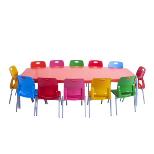 TWELVE-SEAT STACKABLE SCHOOL DINNING SET